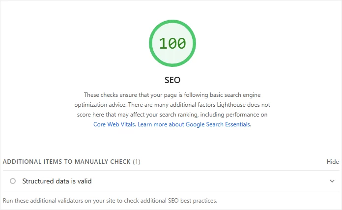 Google PageSpeed Insights Performance Diagnostic