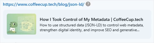 Example of a snippet from one of my articles on LinkedIn